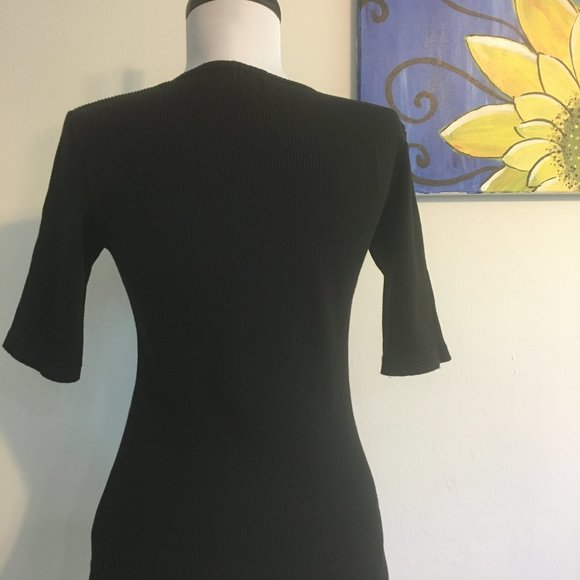 GAP—3/4 Sleeve Black Shirt - Picture 2 of 2